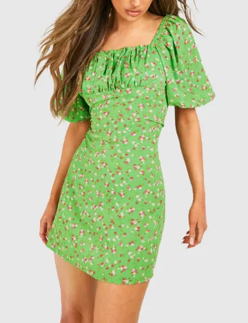 Rochie scurta Boohoo, verde