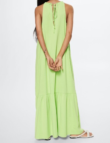 Rochie lunga Mango, verde