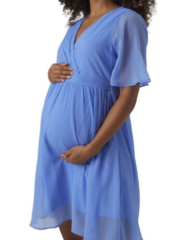 Rochie scurta Vero Moda Maternity, albastru