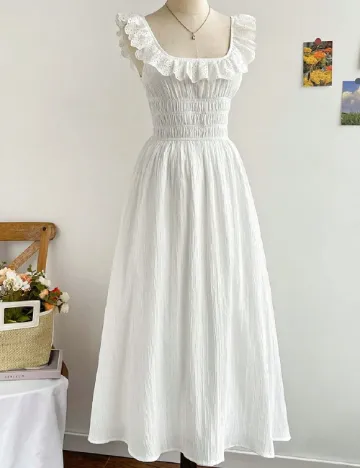 Rochie medie SHEIN, alb