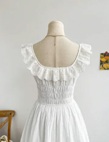 Rochie medie SHEIN, alb