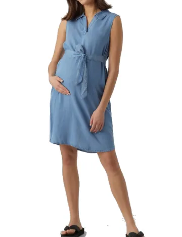 Rochie scurta Vero Moda Maternity, albastru