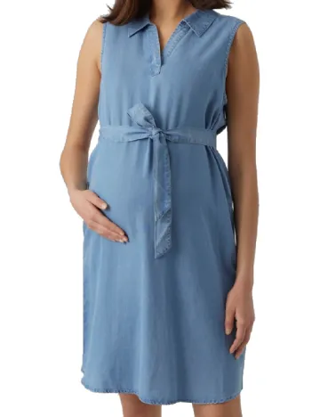 Rochie scurta Vero Moda Maternity, albastru