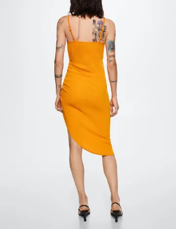 Rochie medie Mango, portocaliu