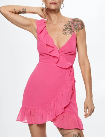 Rochie scurta Mango, roz