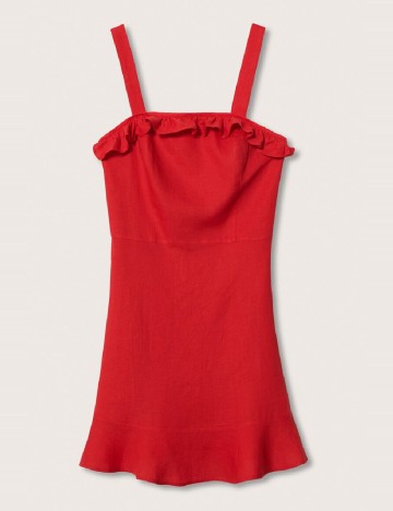 Rochie scurta Mango, rosu