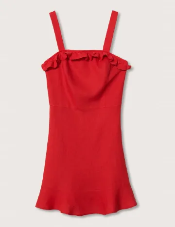 Rochie scurta Mango, rosu Rosu