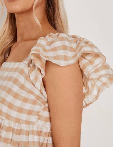 Bluza Boohoo, maro deschis