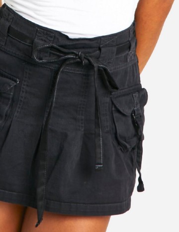 Fusta Boohoo, negru