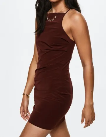Rochie scurta Mango, maro