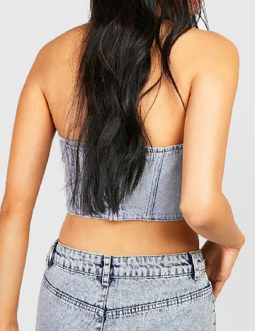 Top Boohoo, albastru