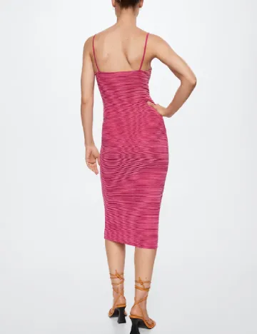 Rochie medie Mango, roz