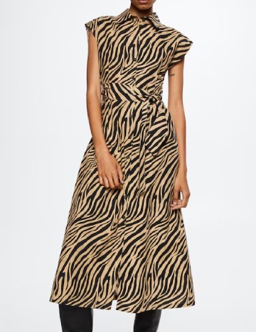 Rochie medie Mango, maro