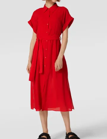 Rochie medie Mango, rosu Rosu