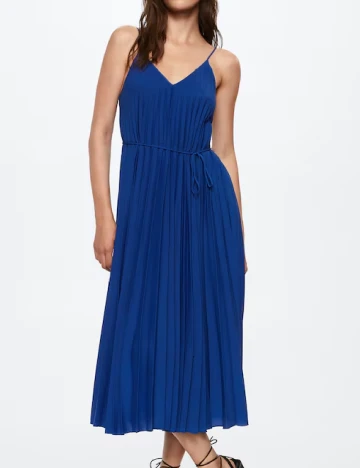 Rochie lunga Mango, albastru Albastru