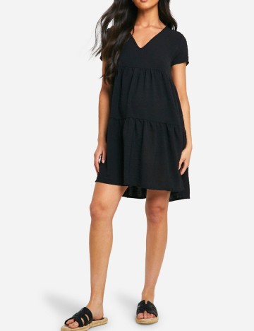 Rochie scurta Boohoo maternity, negru