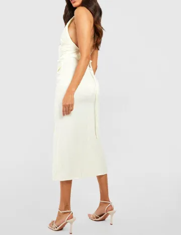 Rochie medie Boohoo, ecru