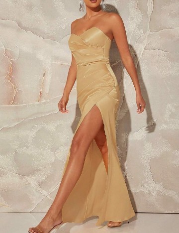 Rochie lunga SHEIN, crem