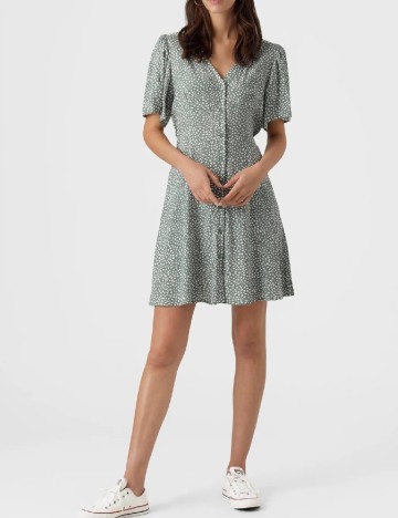 Rochie scurta Vero Moda, verde