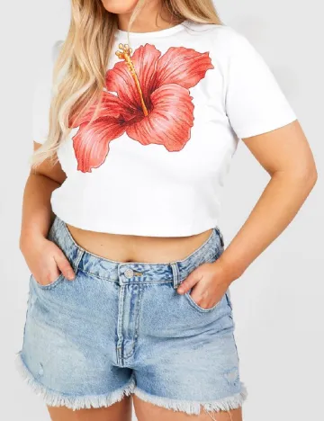 Top Boohoo, alb