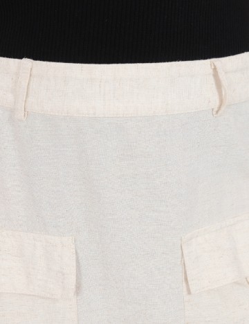 Fusta Vero Moda, crem