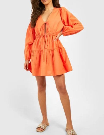 Rochie scurta Boohoo, portocaliu