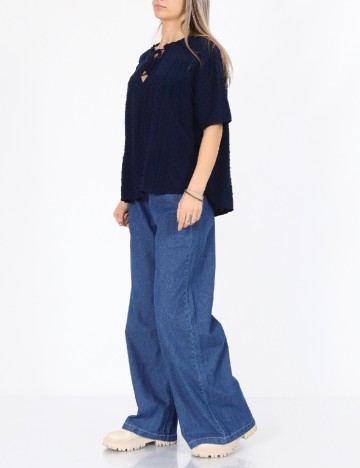 Bluza Jacqueline de Yong, albastru