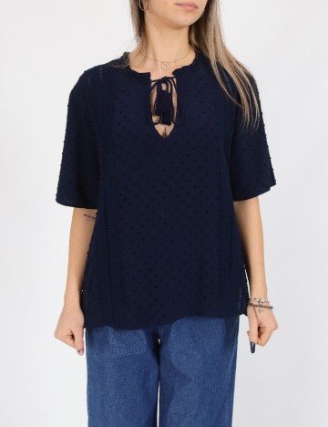 Bluza Jacqueline de Yong, albastru