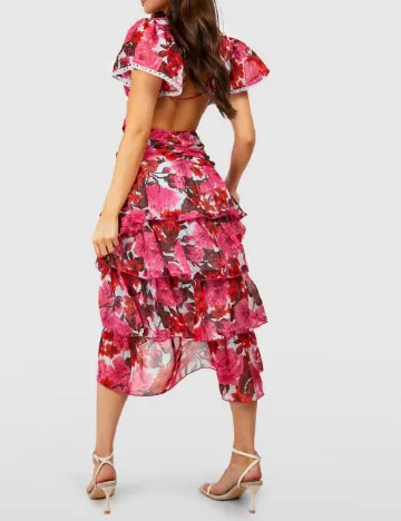 Rochie medie Boohoo, roz