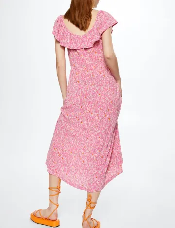 Rochie medie Mango, roz Roz