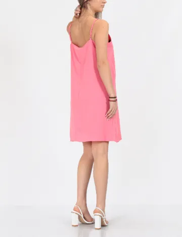 Rochie scurta Pieces, roz