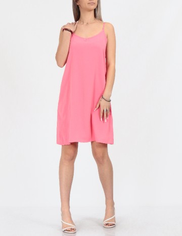 Rochie scurta Pieces, roz