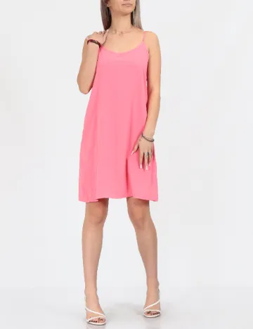 Rochie scurta Pieces, roz
