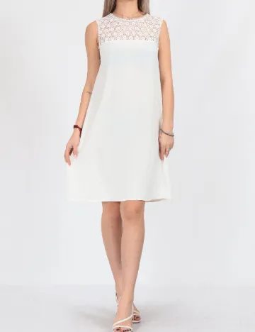 Rochie scurta Vero Moda, alb