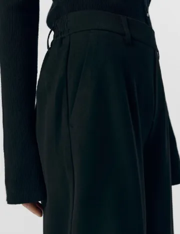 Pantaloni trei sferturi Object, negru