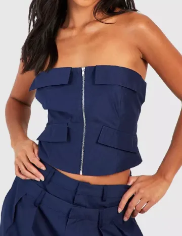 Top Boohoo, bleumarin