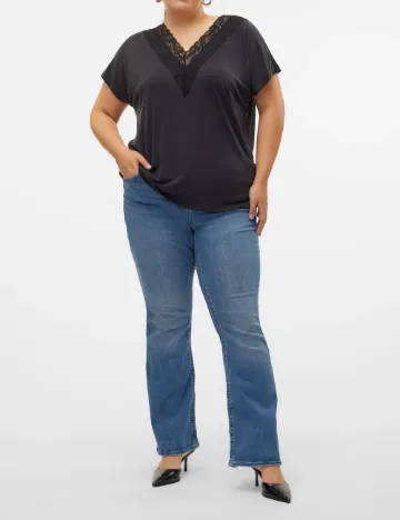 Bluza Vero Moda Curve, negru