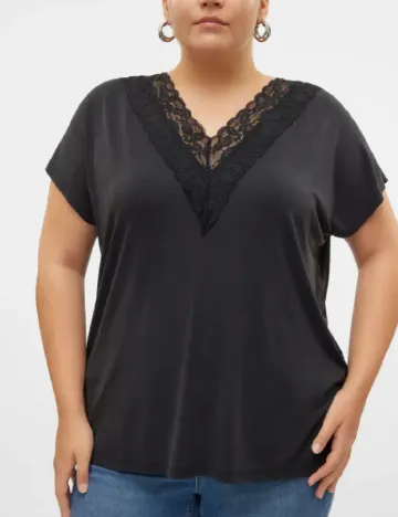 Bluza Vero Moda Curve, negru