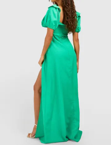 Rochie lunga Boohoo, verde