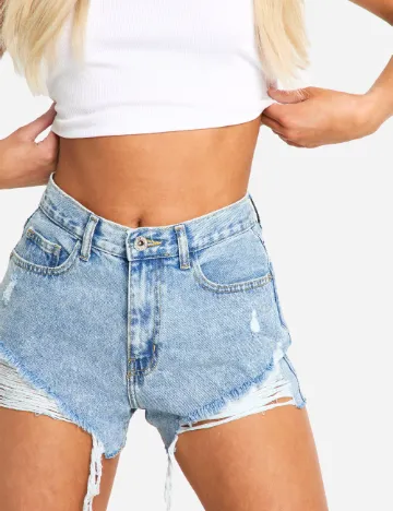 Pantaloni scurti Boohoo, albastru