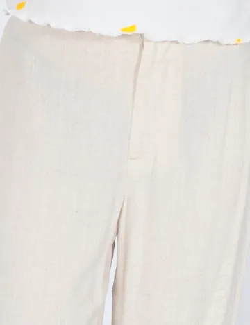 Pantaloni Only, crem