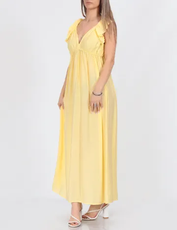 Rochie lunga Vero Moda, galben