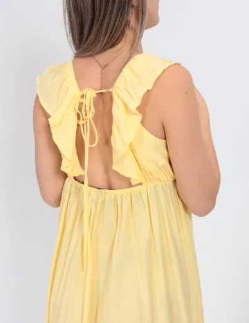 Rochie lunga Vero Moda, galben