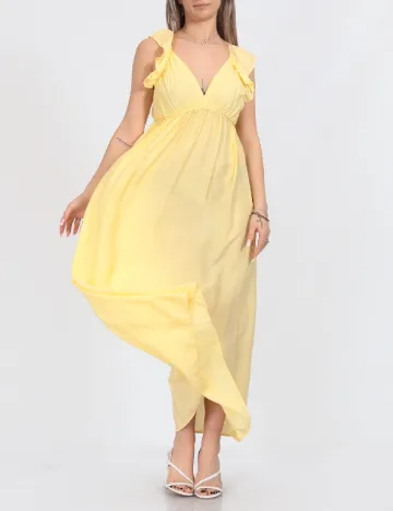 Rochie lunga Vero Moda, galben