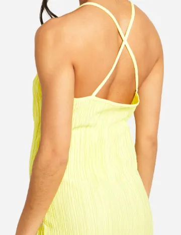 Rochie lunga Boohoo maternity, galben