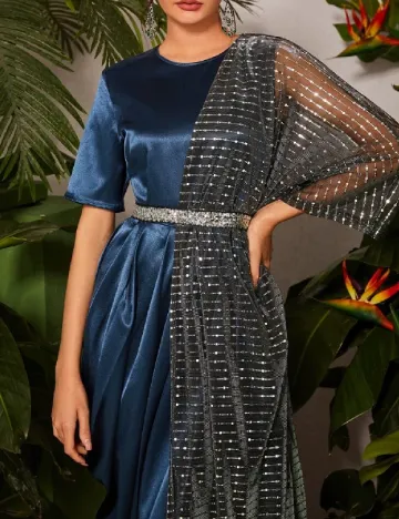Rochie lunga SHEIN, albastru