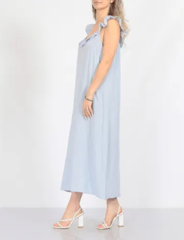 Rochie medie Pieces, albastru Albastru