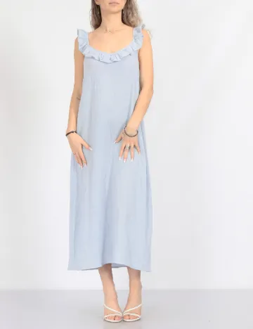 Rochie medie Pieces, albastru Albastru
