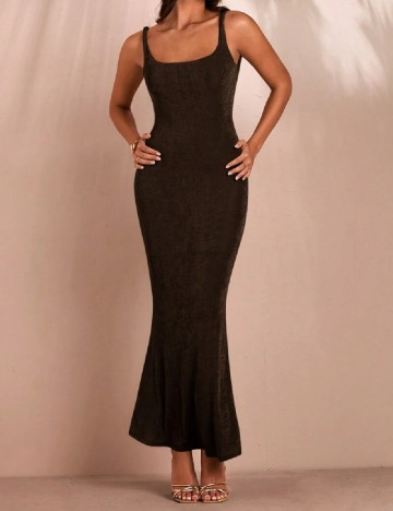 Rochie lunga SHEIN, maro