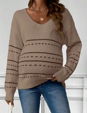 Pulover SHEIN Maternity, maro
